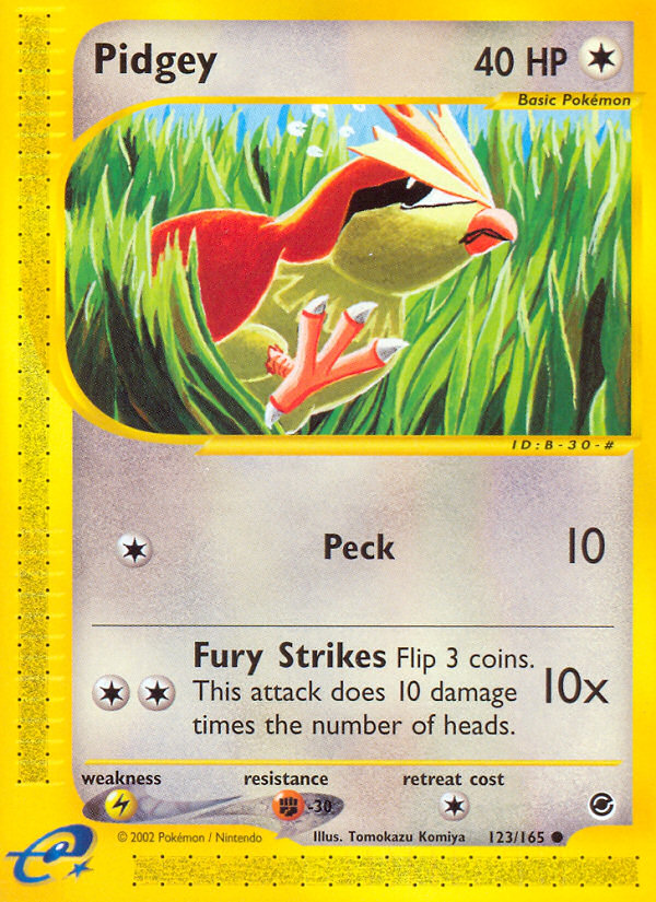 Pidgey (123/165) [Expedition: Base Set] | Anubis Games and Hobby