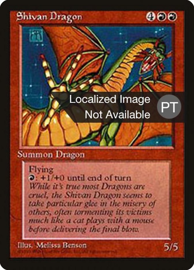 Shivan Dragon [Fourth Edition (Foreign Black Border)] | Anubis Games and Hobby