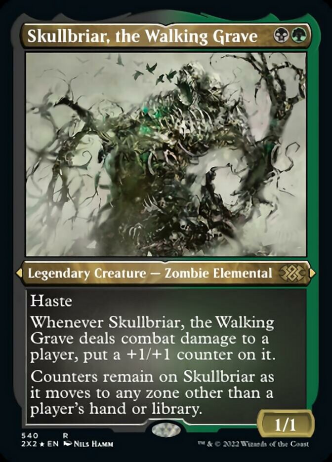 Skullbriar, the Walking Grave (Foil Etched) [Double Masters 2022] | Anubis Games and Hobby