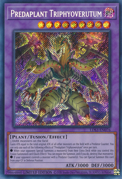 Predaplant Triphyoverutum [LDS3-EN076] Secret Rare | Anubis Games and Hobby