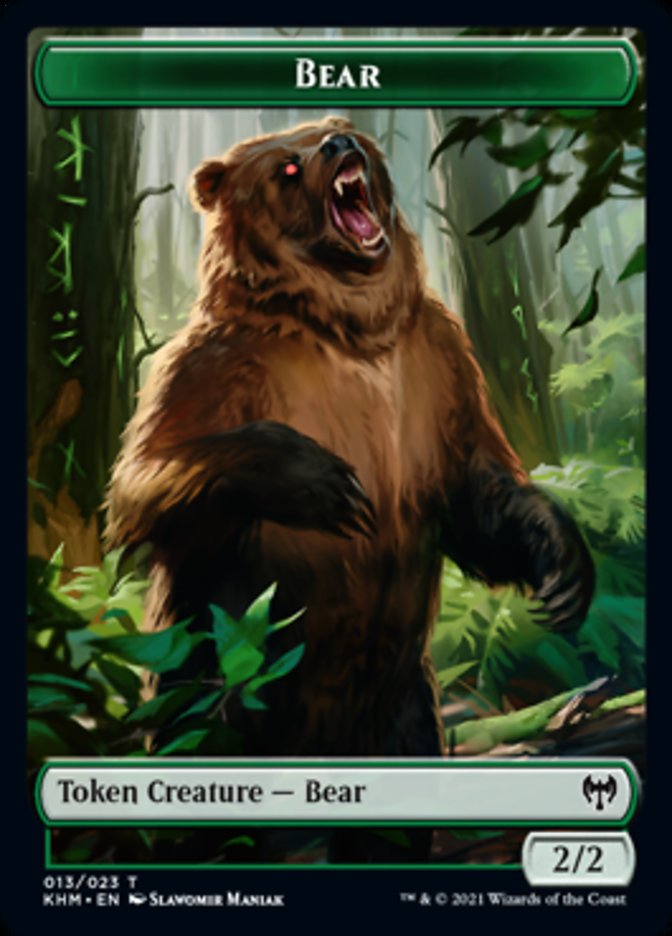 Bear Token [Kaldheim Tokens] | Anubis Games and Hobby