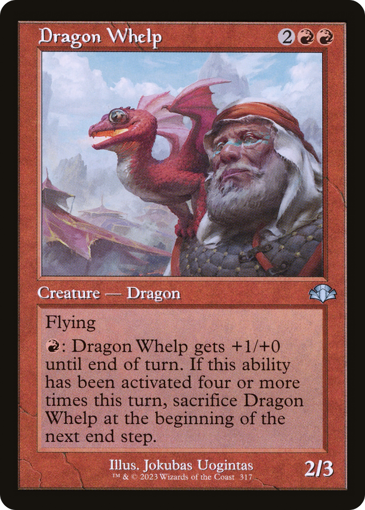 Dragon Whelp (Retro) [Dominaria Remastered] | Anubis Games and Hobby