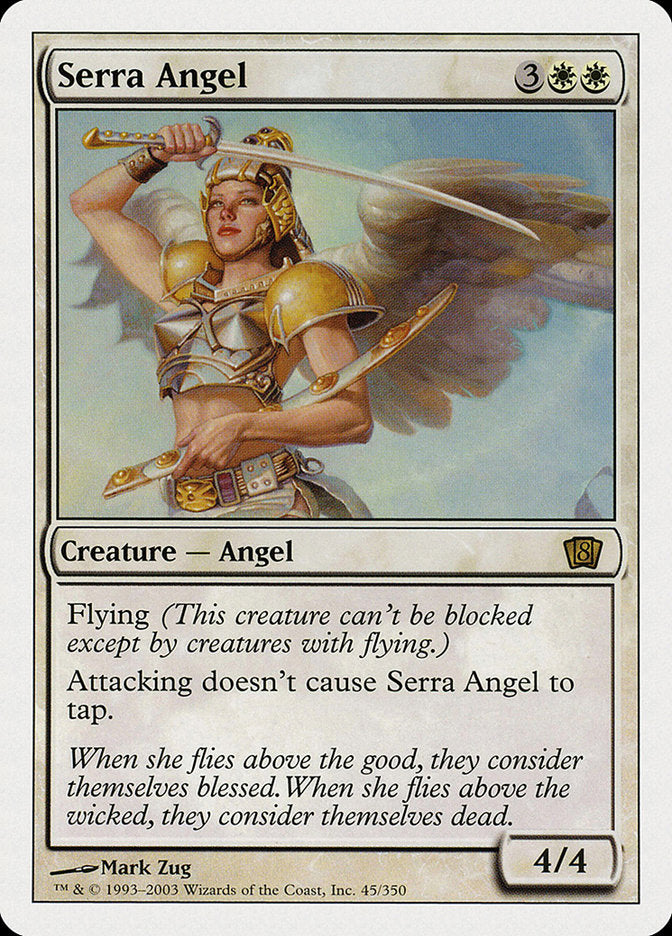 Serra Angel [Eighth Edition] | Anubis Games and Hobby