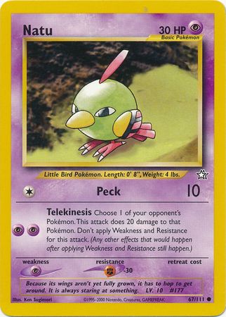 Natu (67/111) [Neo Genesis Unlimited] | Anubis Games and Hobby