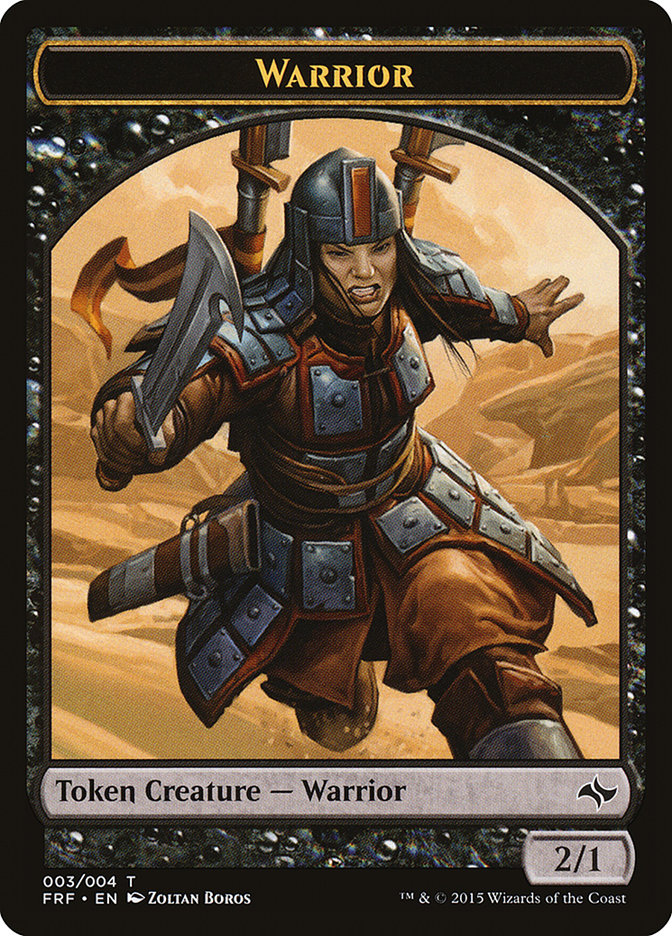 Warrior Token [Fate Reforged Tokens] | Anubis Games and Hobby