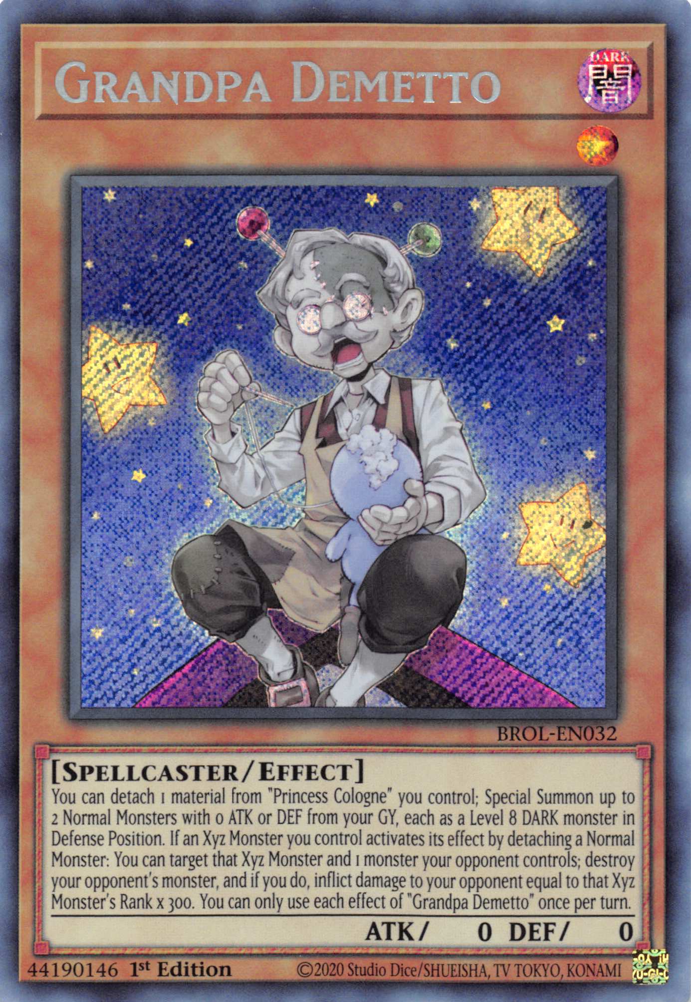 Grandpa Demetto [BROL-EN032] Secret Rare | Anubis Games and Hobby