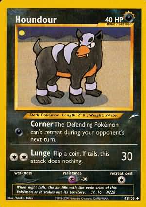 Houndour (43/105) [Neo Destiny Unlimited] | Anubis Games and Hobby