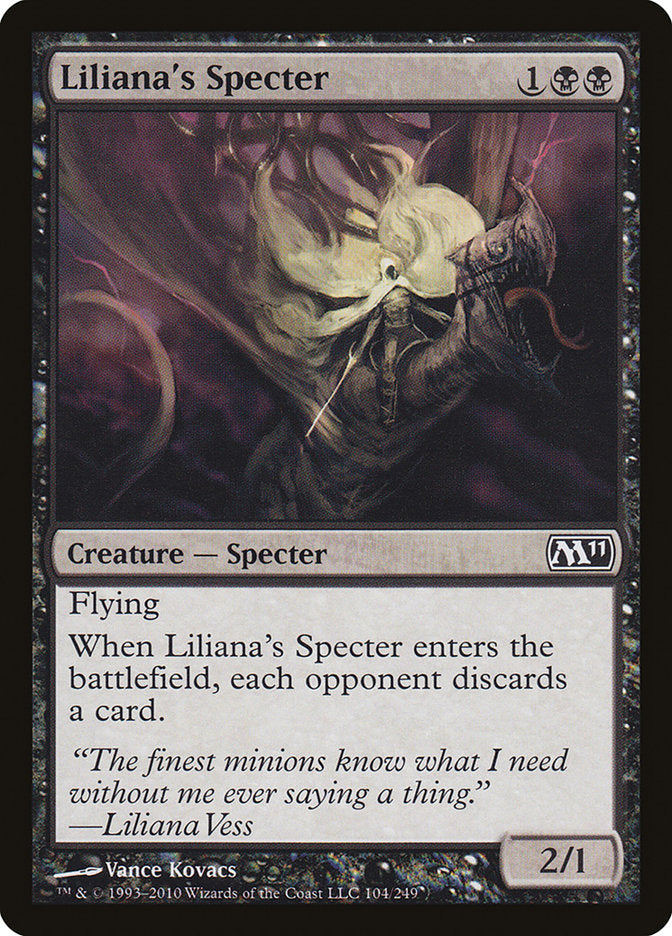 Liliana's Specter [Magic 2011] | Anubis Games and Hobby