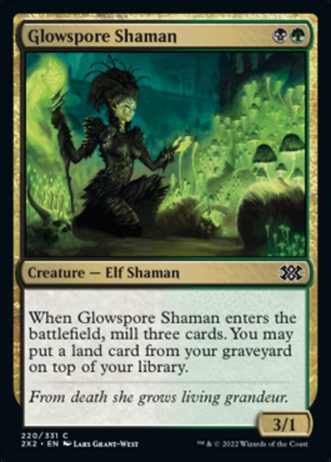 Glowspore Shaman [Double Masters 2022] | Anubis Games and Hobby