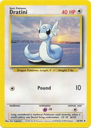 Dratini (26/102) [Base Set Unlimited] | Anubis Games and Hobby