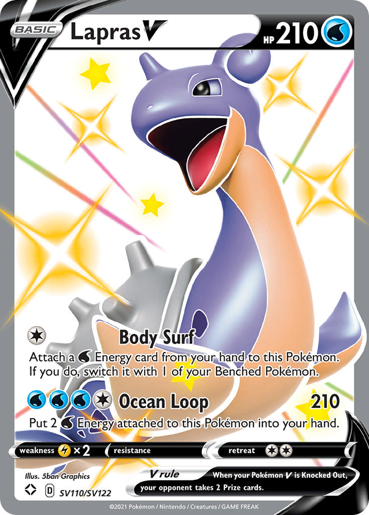 Lapras V (SV110/SV122) [Sword & Shield: Shining Fates] | Anubis Games and Hobby