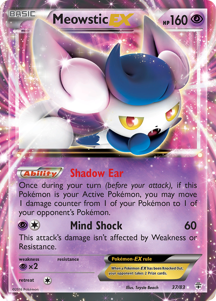 Meowstic EX (37/83) [XY: Generations] | Anubis Games and Hobby