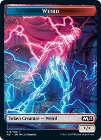 Weird // Zombie Double-Sided Token [Core Set 2021 Tokens] | Anubis Games and Hobby