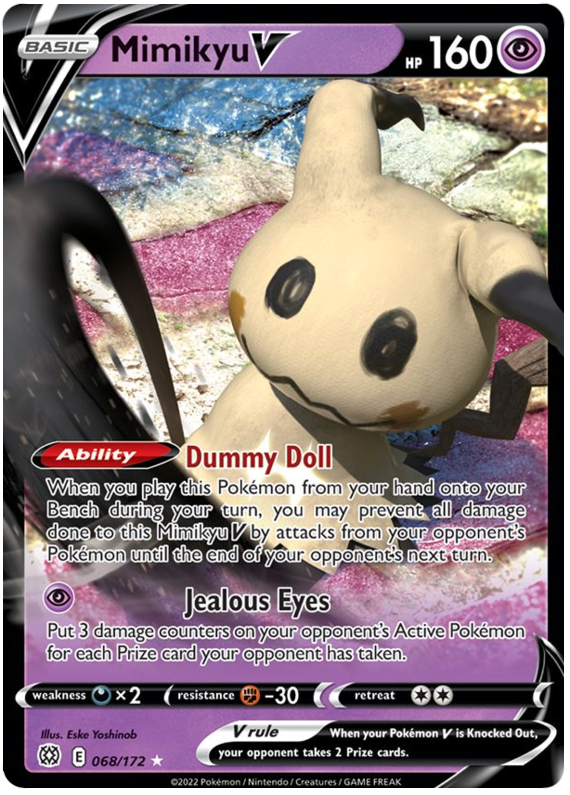 Mimikyu V (068/172) [Sword & Shield: Brilliant Stars] | Anubis Games and Hobby