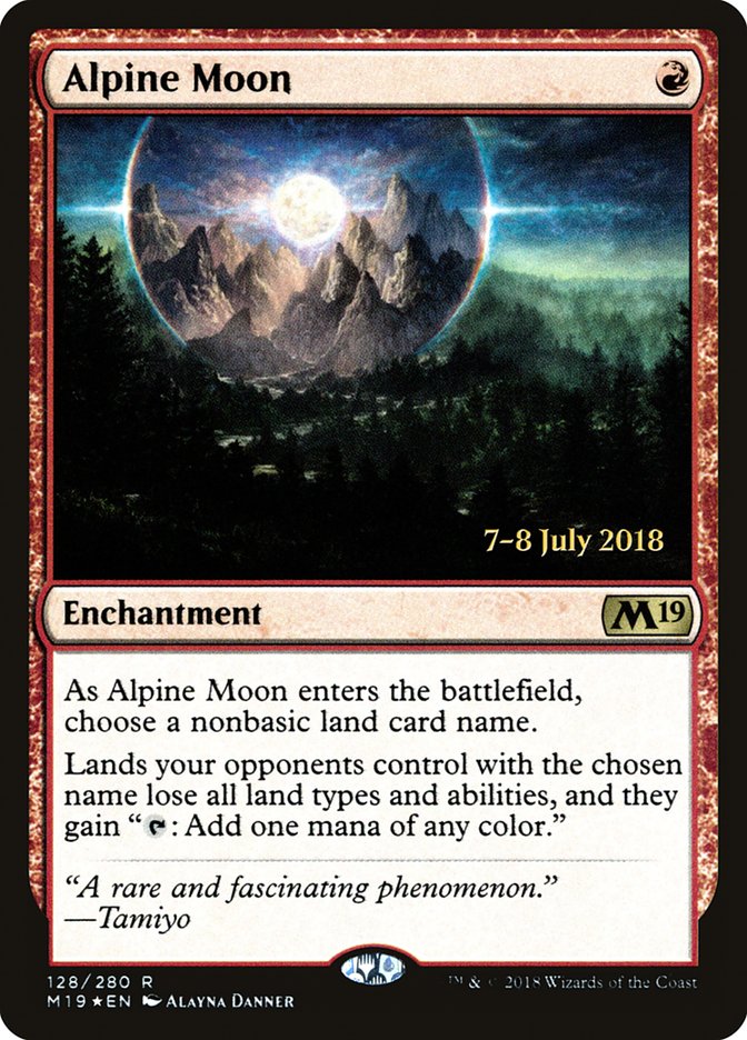 Alpine Moon [Core Set 2019 Prerelease Promos] | Anubis Games and Hobby