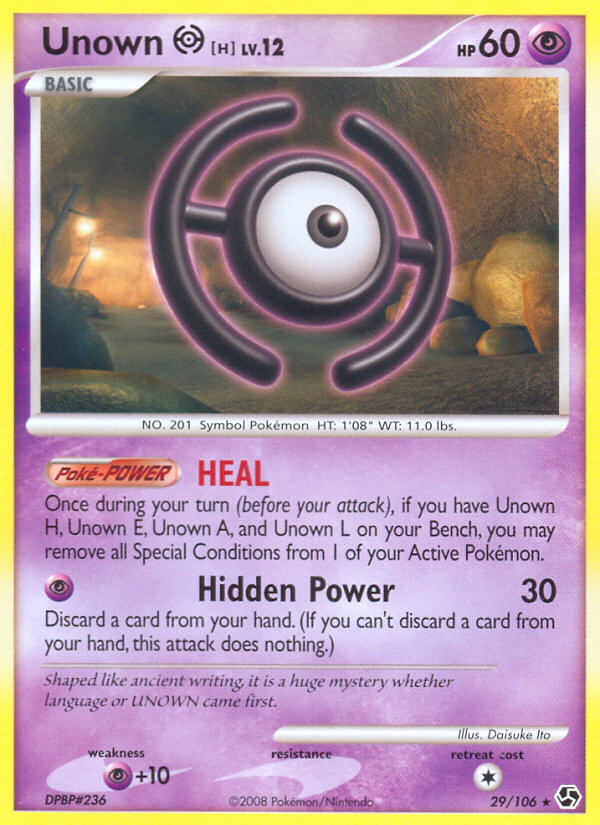 Unown H (29/106) [Diamond & Pearl: Great Encounters] | Anubis Games and Hobby