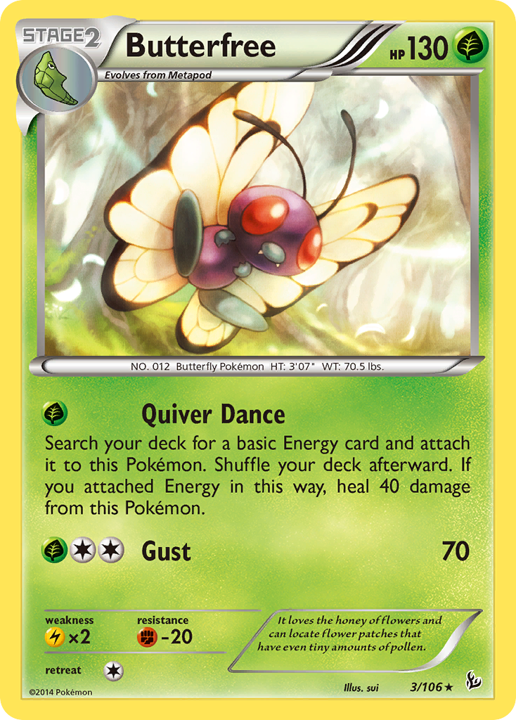 Butterfree (3/106) [XY: Flashfire] | Anubis Games and Hobby