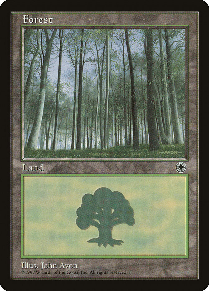 Forest (Green Signature with White Bark Trees) [Portal] | Anubis Games and Hobby