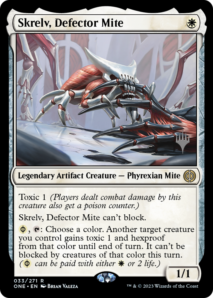 Skrelv, Defector Mite (Promo Pack) [Phyrexia: All Will Be One Promos] | Anubis Games and Hobby