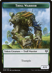 Treasure // Troll Warrior Double-Sided Token [Kaldheim Tokens] | Anubis Games and Hobby