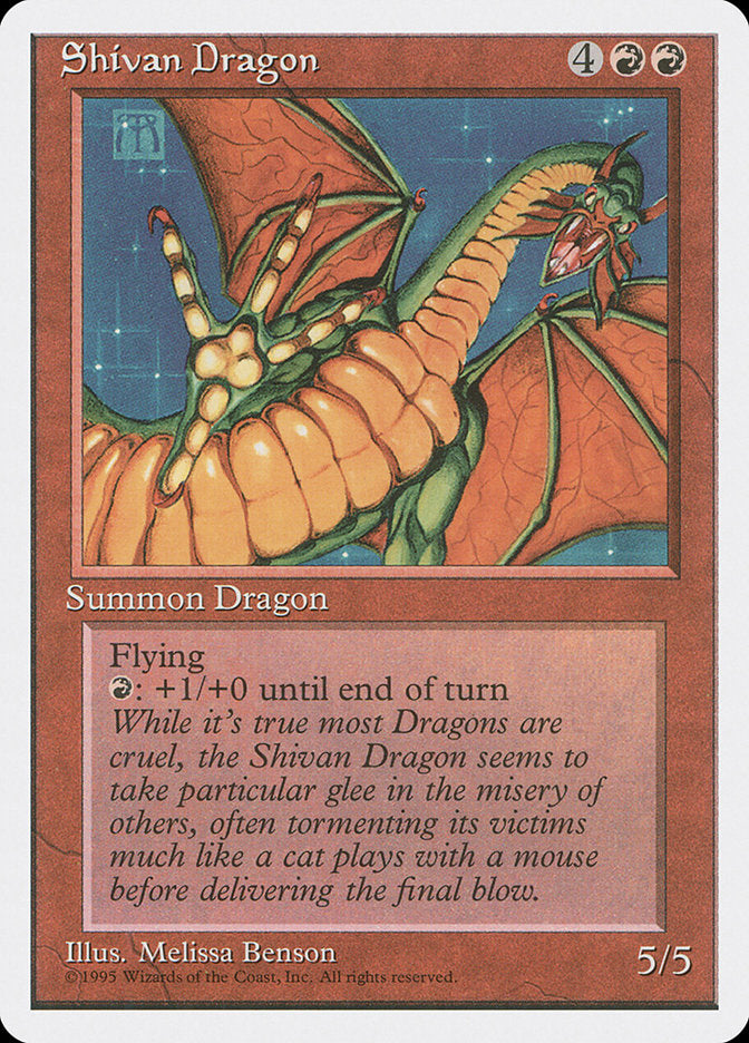 Shivan Dragon [Fourth Edition] | Anubis Games and Hobby