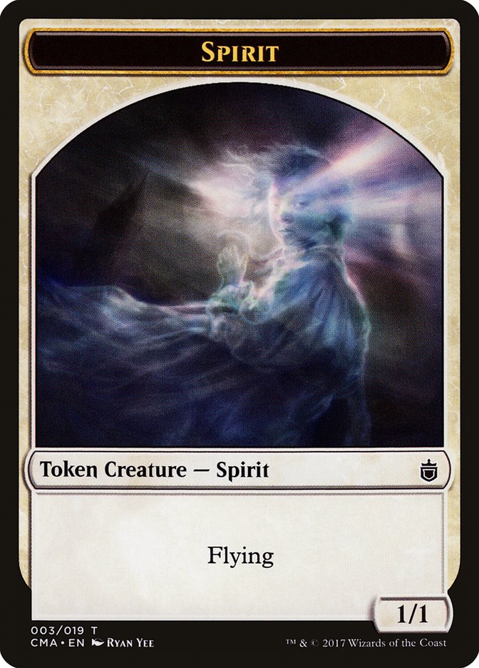 Spirit Token [Commander Anthology Tokens] | Anubis Games and Hobby