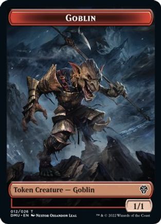 Zombie Knight // Goblin Double-Sided Token [Dominaria United Commander Tokens] | Anubis Games and Hobby