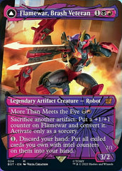 Flamewar, Brash Veteran // Flamewar, Streetwise Operative (Shattered Glass) [Transformers] | Anubis Games and Hobby