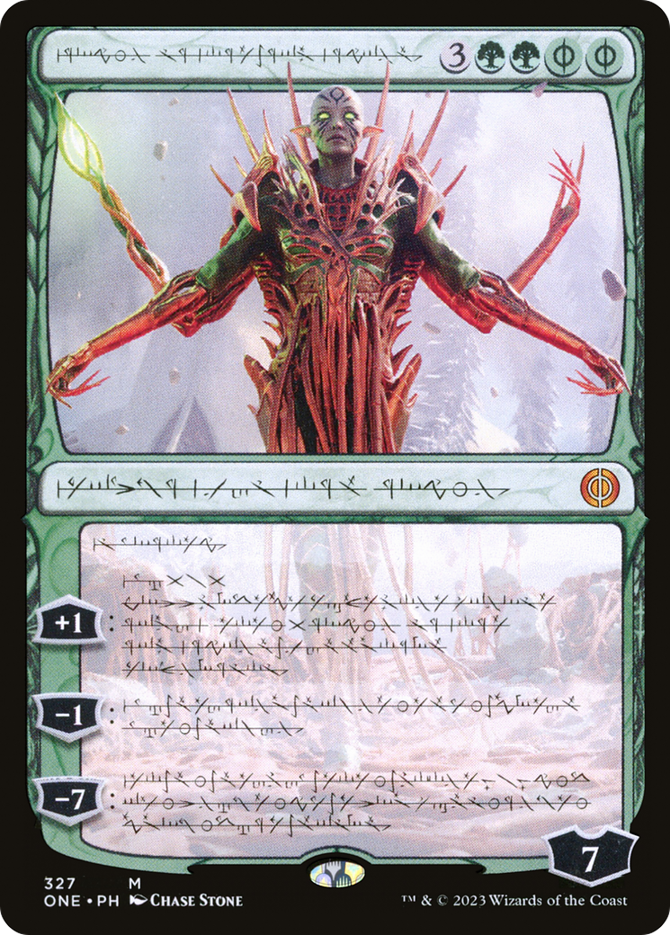 Nissa, Ascended Animist (Phyrexian) [Phyrexia: All Will Be One] | Anubis Games and Hobby