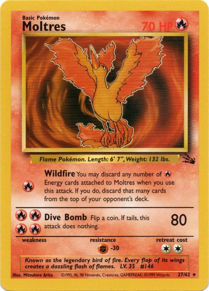 Moltres (27/62) [Fossil Unlimited] | Anubis Games and Hobby