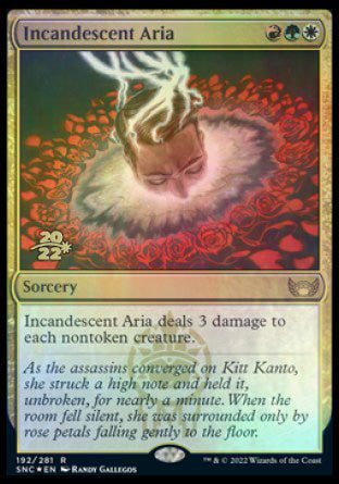 Incandescent Aria [Streets of New Capenna Prerelease Promos] | Anubis Games and Hobby