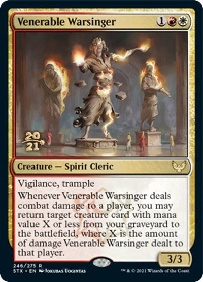 Venerable Warsinger [Strixhaven: School of Mages Prerelease Promos] | Anubis Games and Hobby