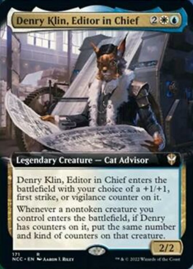 Denry Klin, Editor in Chief (Extended Art) [Streets of New Capenna Commander] | Anubis Games and Hobby