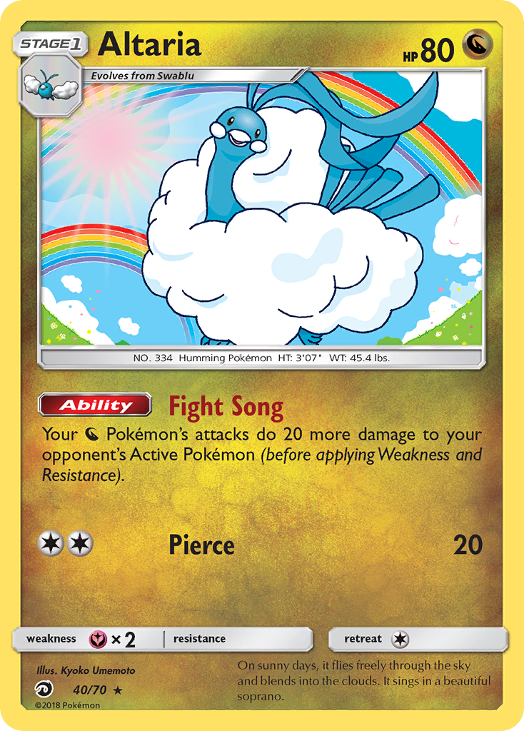 Altaria (40/70) [Sun & Moon: Dragon Majesty] | Anubis Games and Hobby