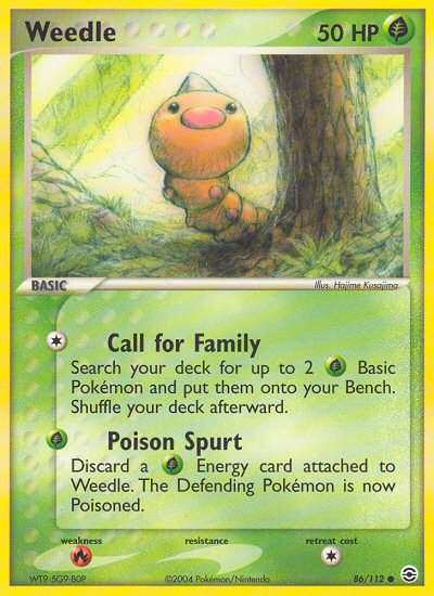 Weedle (86/112) [EX: FireRed & LeafGreen] | Anubis Games and Hobby