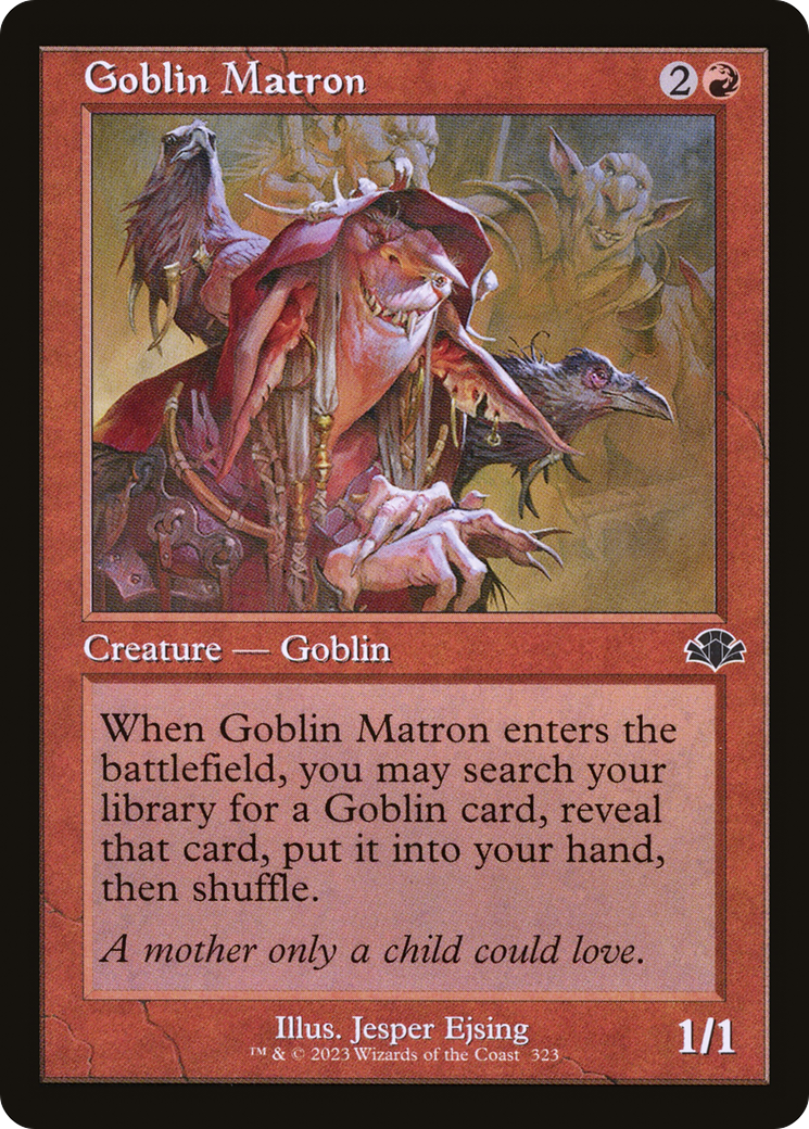 Goblin Matron (Retro) [Dominaria Remastered] | Anubis Games and Hobby