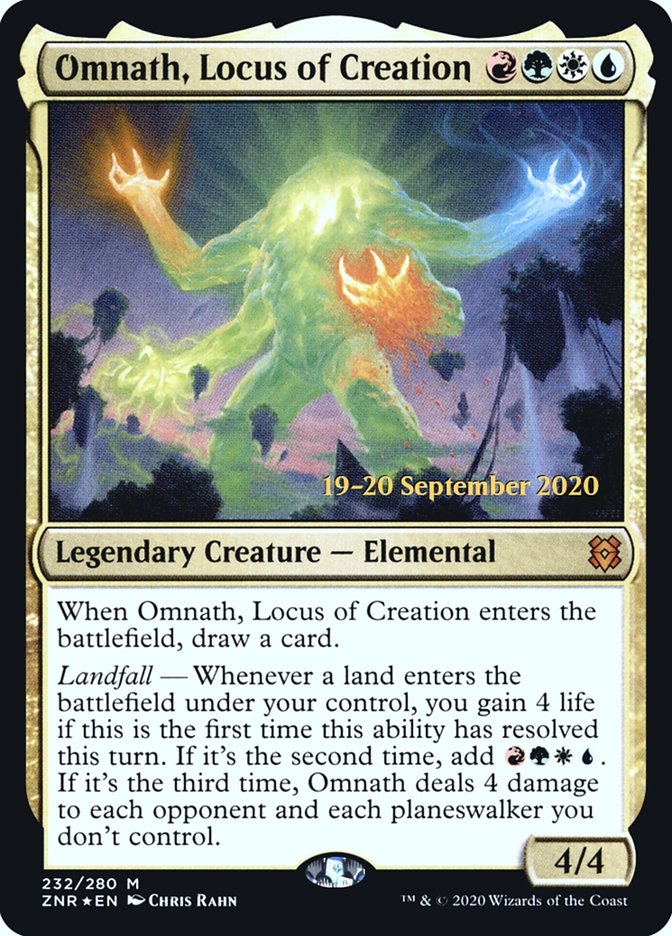 Omnath, Locus of Creation [Zendikar Rising Prerelease Promos] | Anubis Games and Hobby