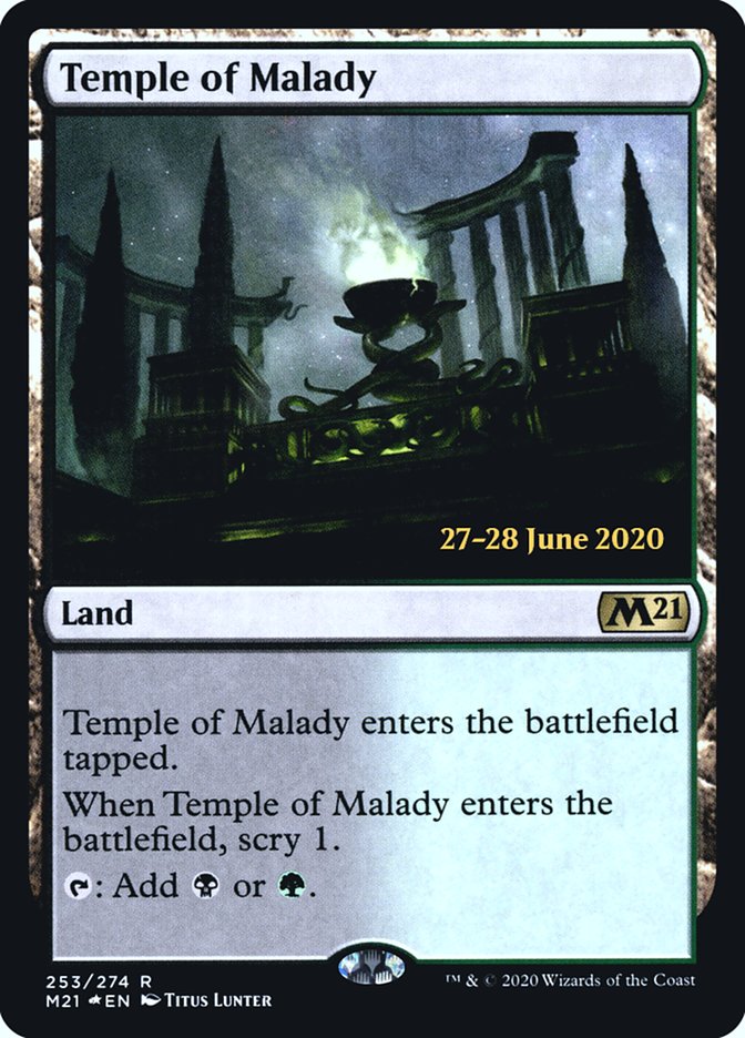 Temple of Malady [Core Set 2021 Prerelease Promos] | Anubis Games and Hobby