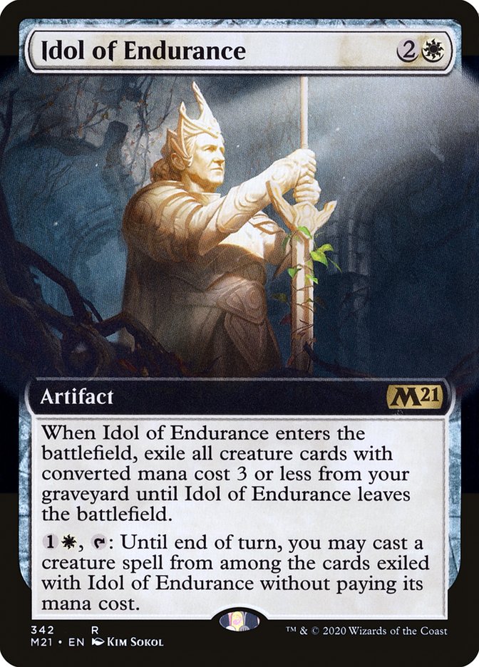 Idol of Endurance (Extended Art) [Core Set 2021] | Anubis Games and Hobby
