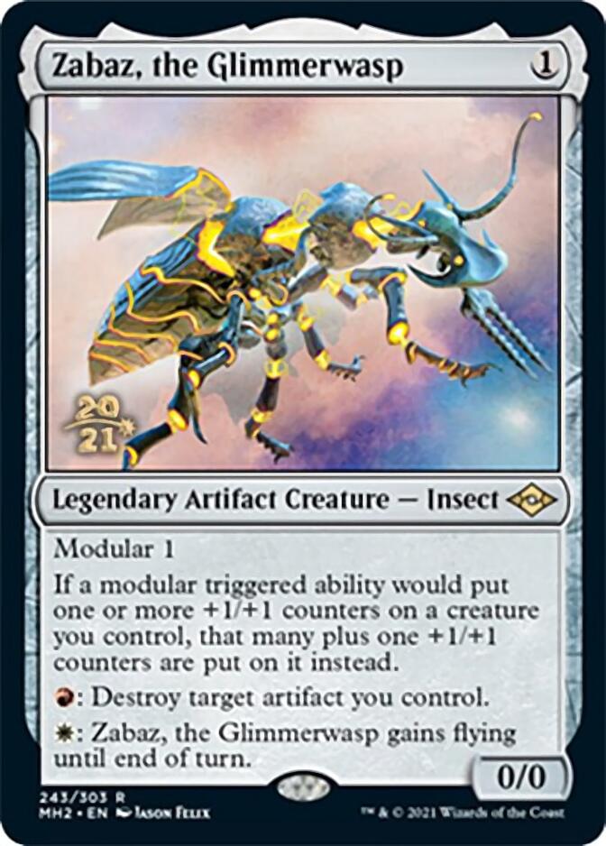 Zabaz, the Glimmerwasp [Modern Horizons 2 Prerelease Promos] | Anubis Games and Hobby