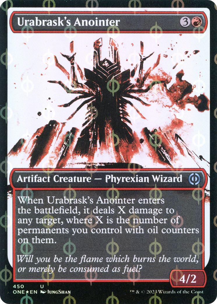 Urabrask's Anointer (Showcase Ichor Step-and-Compleat Foil) [Phyrexia: All Will Be One] | Anubis Games and Hobby