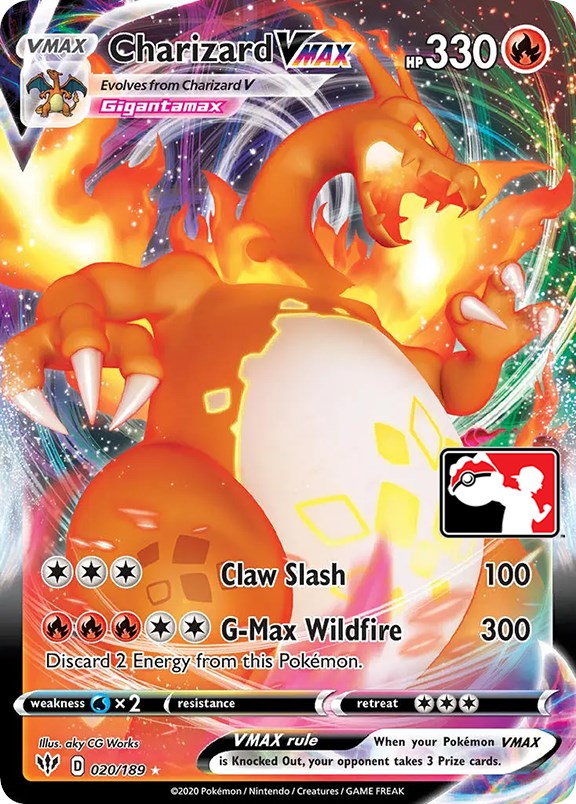 Charizard VMAX (020/189) [Prize Pack Series One] | Anubis Games and Hobby