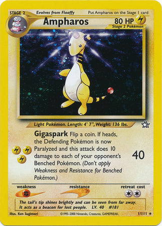 Ampharos (1/111) [Neo Genesis Unlimited] | Anubis Games and Hobby