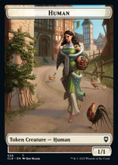 Spider // Human Double-Sided Token [Commander Legends: Battle for Baldur's Gate Tokens] | Anubis Games and Hobby