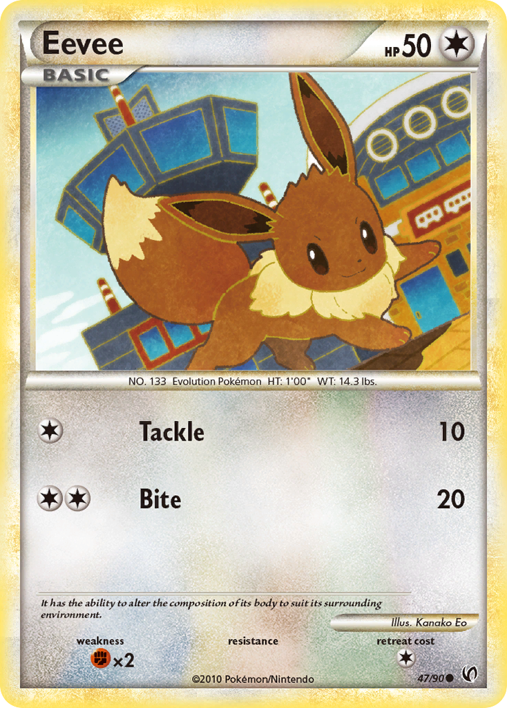 Eevee (47/90) [HeartGold & SoulSilver: Undaunted] | Anubis Games and Hobby