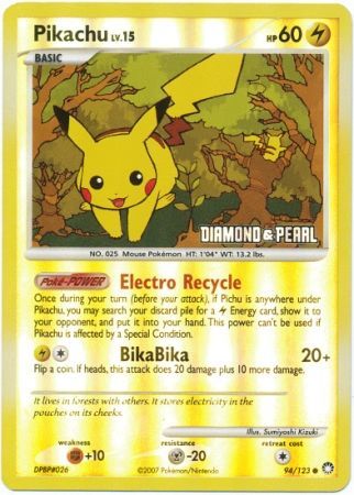 Pikachu (94/123) [Burger King Promos: 2008 Collection] | Anubis Games and Hobby