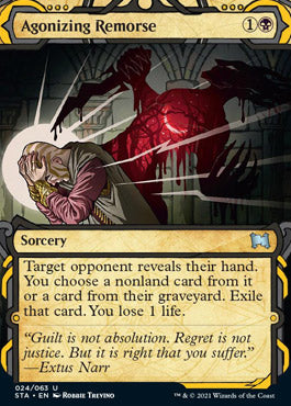 Agonizing Remorse (Foil Etched) [Strixhaven: School of Mages Mystical Archive] | Anubis Games and Hobby