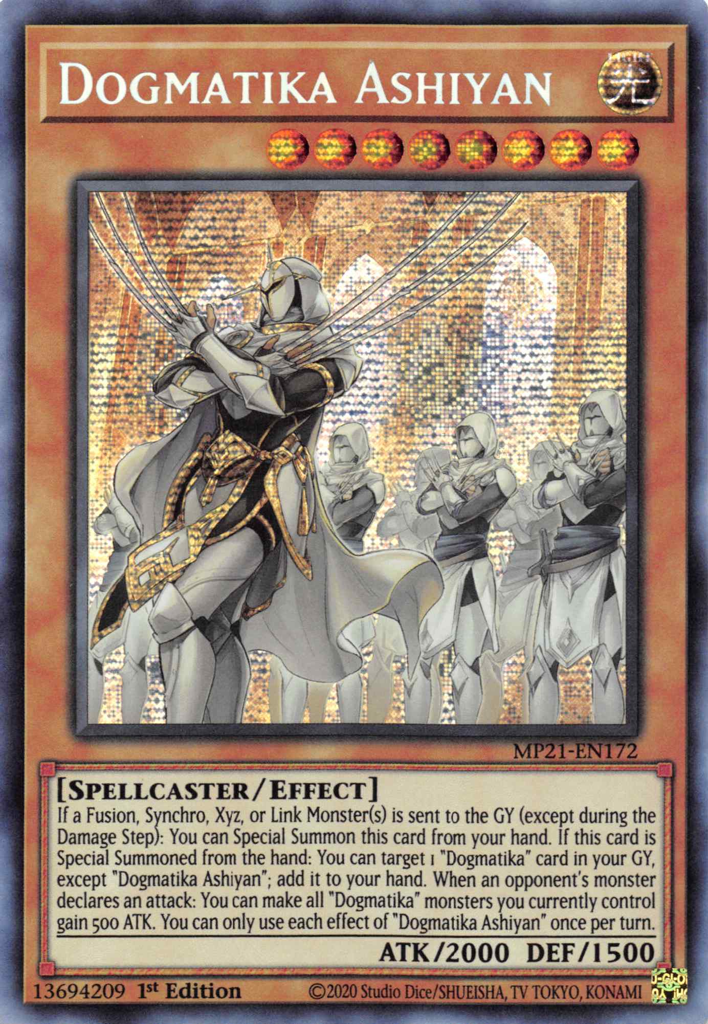 Dogmatika Ashiyan [MP21-EN172] Prismatic Secret Rare | Anubis Games and Hobby