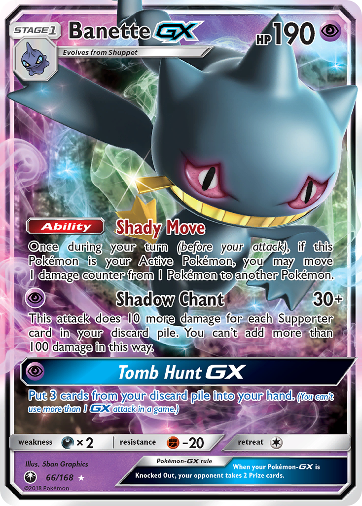 Banette GX (66/168) [Sun & Moon: Celestial Storm] | Anubis Games and Hobby