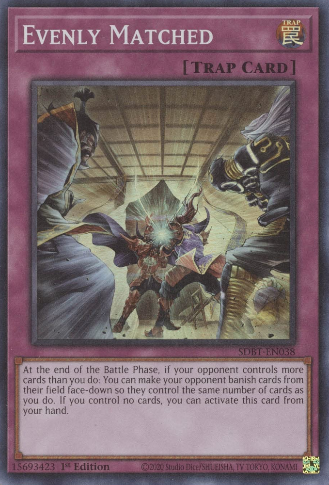 Evenly Matched [SDBT-EN038] Super Rare | Anubis Games and Hobby